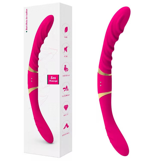 Vibrador Duplo Curvado Intense Pleasure – 12 Modos de Vibração